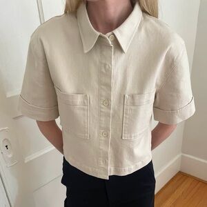 Oak and Fort twill short sleeve shirt
